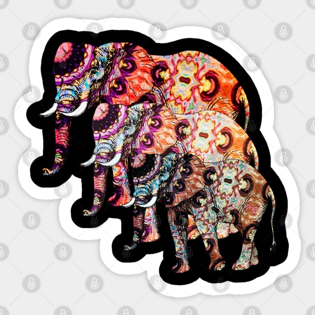 COLORFUL ELEPHANT Sticker by Love My..